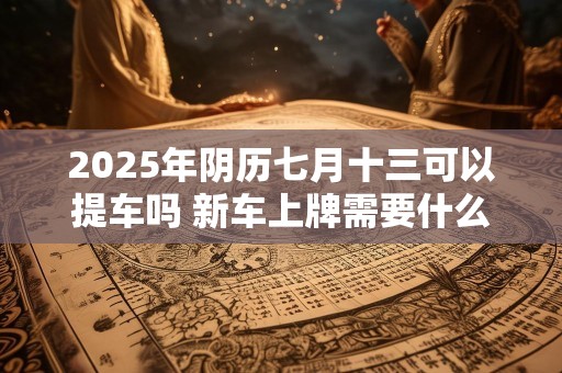 2025年阴历七月十三可以提车吗 新车上牌需要什么资料