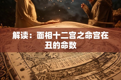 解读：面相十二宫之命宫在丑的命数