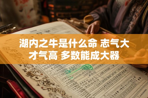 湖内之牛是什么命 志气大才气高 多数能成大器