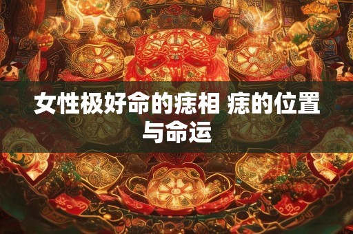 女性极好命的痣相 痣的位置与命运