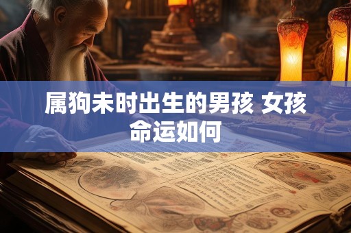 属狗未时出生的男孩 女孩命运如何
