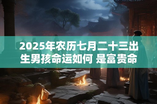 2025年农历七月二十三出生男孩命运如何 是富贵命吗