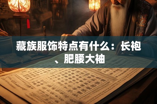 藏族服饰特点有什么：长袍、肥腰大袖