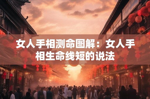 女人手相测命图解：女人手相生命线短的说法