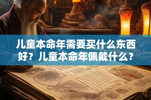 儿童本命年需要买什么东西好？儿童本命年佩戴什么？