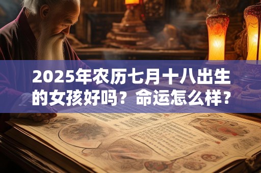 2025年农历七月十八出生的女孩好吗？命运怎么样？