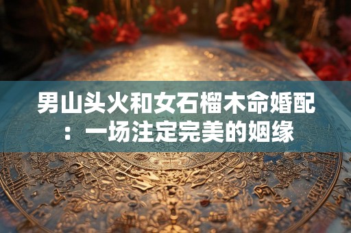 男山头火和女石榴木命婚配：一场注定完美的姻缘