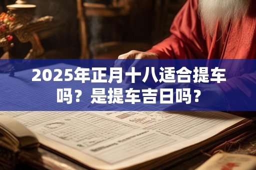 2025年正月十八适合提车吗？是提车吉日吗？