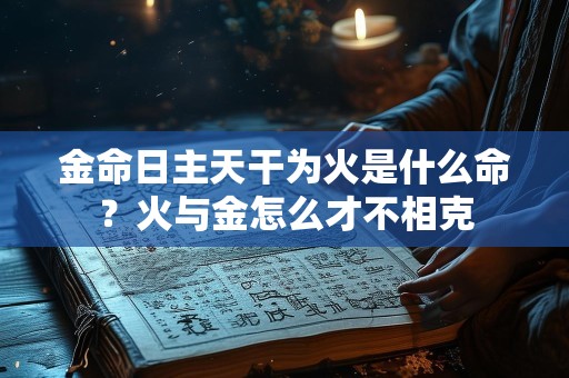 金命日主天干为火是什么命？火与金怎么才不相克