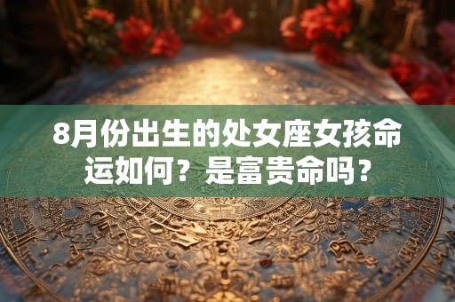 8月份出生的处女座女孩命运如何？是富贵命吗？
