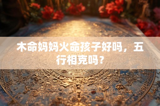 木命妈妈火命孩子好吗，五行相克吗？