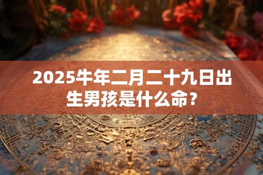 2025牛年二月二十九日出生男孩是什么命？