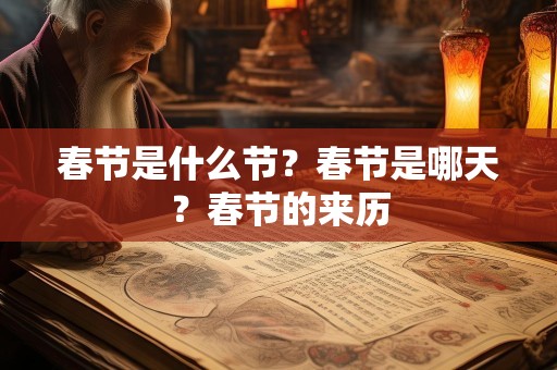 春节是什么节？春节是哪天？春节的来历