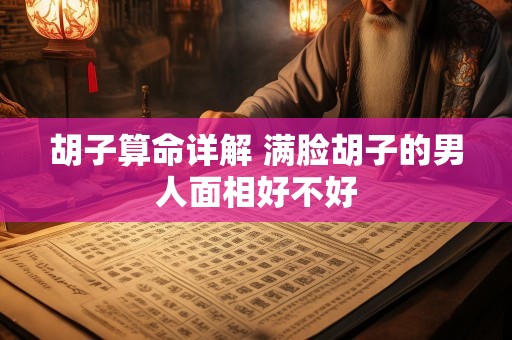 胡子算命详解 满脸胡子的男人面相好不好
