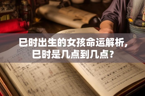 巳时出生的女孩命运解析,巳时是几点到几点？