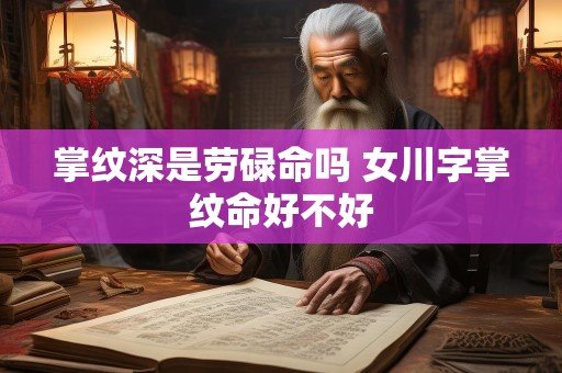 掌纹深是劳碌命吗 女川字掌纹命好不好