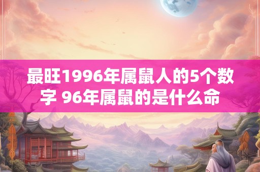 最旺1996年属鼠人的5个数字 96年属鼠的是什么命