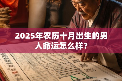 2025年农历十月出生的男人命运怎么样？