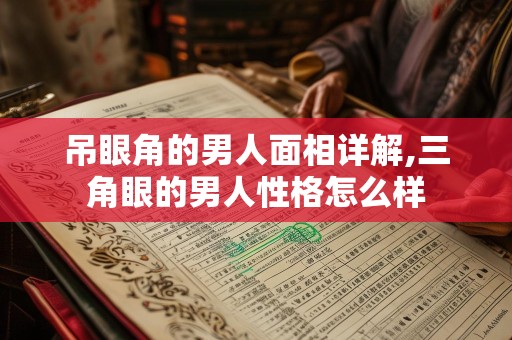 吊眼角的男人面相详解,三角眼的男人性格怎么样