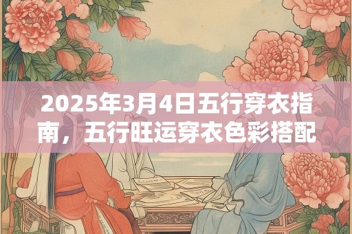2025年3月4日五行穿衣指南，五行旺运穿衣色彩搭配