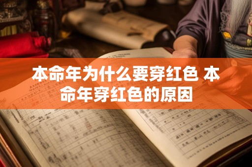 本命年为什么要穿红色 本命年穿红色的原因