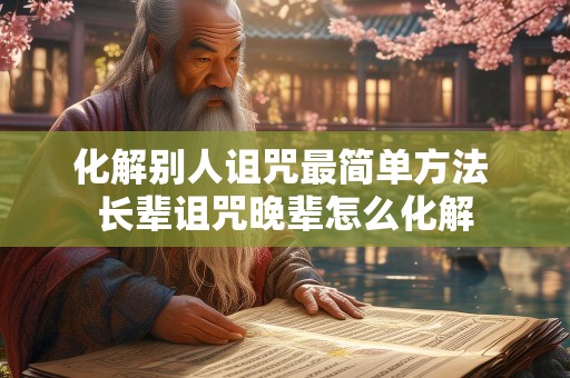 化解别人诅咒最简单方法 长辈诅咒晚辈怎么化解