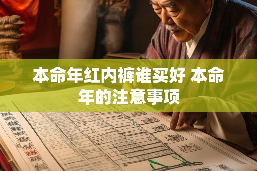 详细阅读:本命年红内裤谁买好 本命年的注意事项 本命年红内裤谁买好 本命年的注意事项