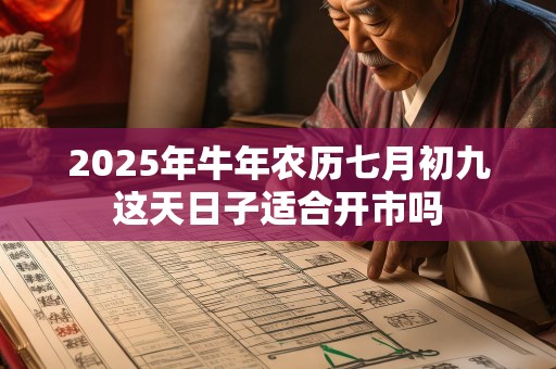 2025年牛年农历七月初九这天日子适合开市吗