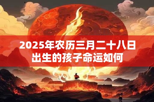 2025年农历三月二十八日出生的孩子命运如何