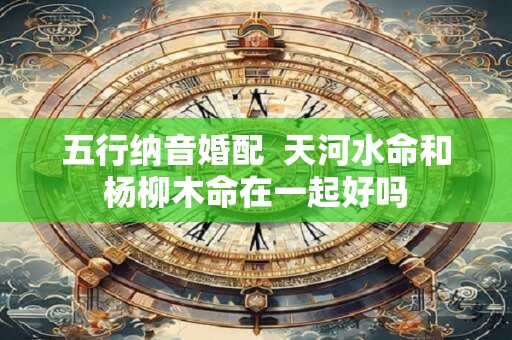 五行纳音婚配  天河水命和杨柳木命在一起好吗