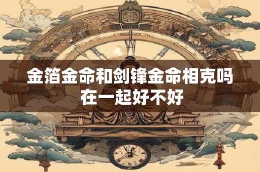 金箔金命和剑锋金命相克吗 在一起好不好