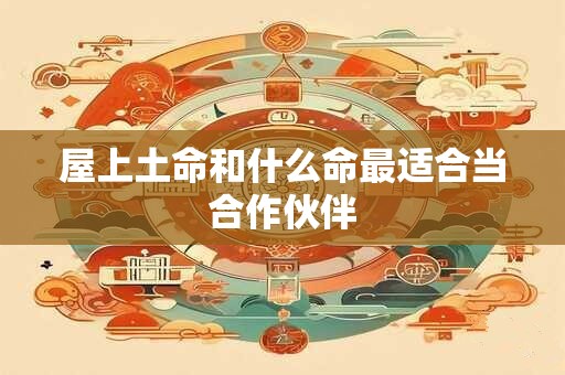 屋上土命和什么命最适合当合作伙伴
