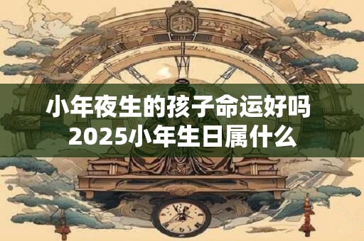小年夜生的孩子命运好吗 2025小年生日属什么