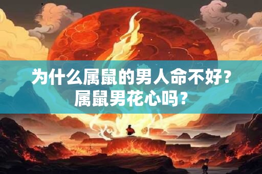 为什么属鼠的男人命不好？属鼠男花心吗？