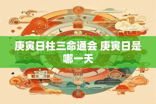 庚寅日柱三命通会 庚寅日是哪一天