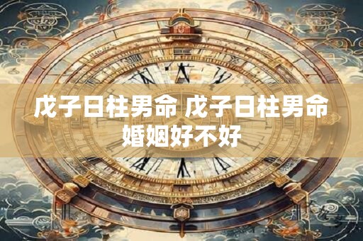 详细阅读:戊子日柱男命 戊子日柱男命婚姻好不好 戊子日柱男命 戊子日柱男命婚姻好不好