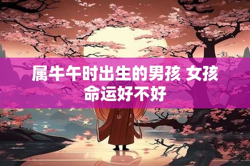 属牛午时出生的男孩 女孩命运好不好