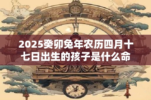 2025癸卯兔年农历四月十七日出生的孩子是什么命