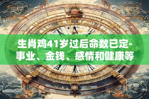 生肖鸡41岁过后命数已定-事业、金钱、感情和健康等方面的困境