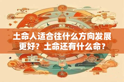土命人适合往什么方向发展更好？土命还有什么命？