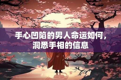 手心凹陷的男人命运如何，洞悉手相的信息