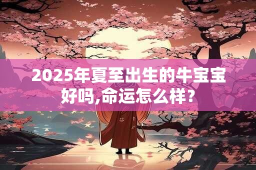 2025年夏至出生的牛宝宝好吗,命运怎么样？