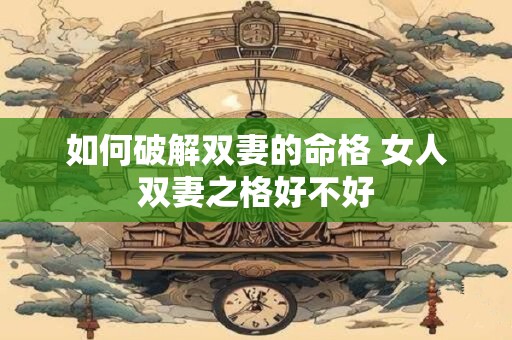 如何破解双妻的命格 女人双妻之格好不好