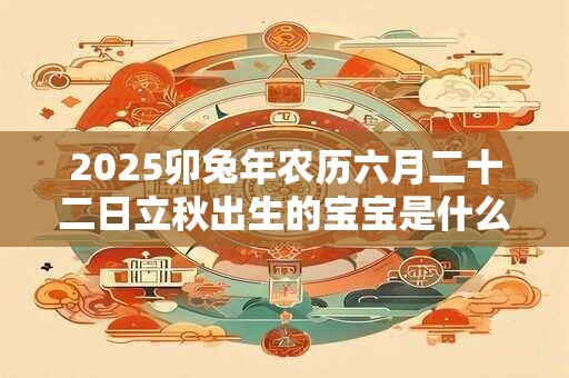 2025卯兔年农历六月二十二日立秋出生的宝宝是什么命