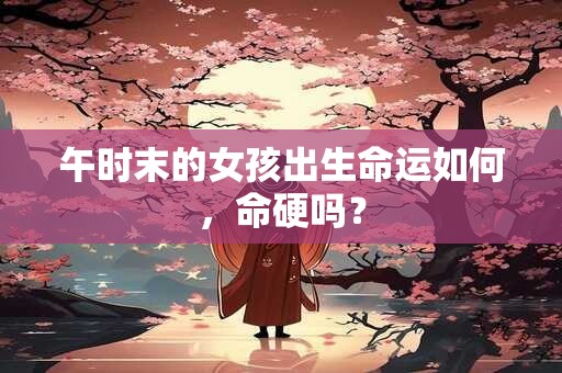 午时末的女孩出生命运如何，命硬吗？