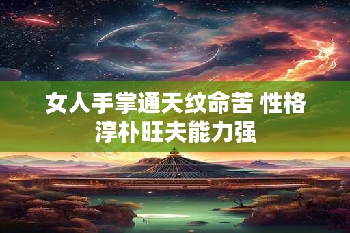 女人手掌通天纹命苦 性格淳朴旺夫能力强