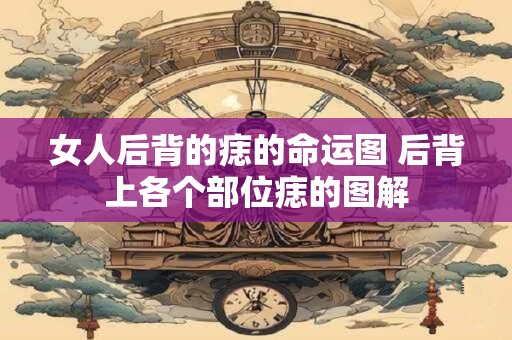 女人后背的痣的命运图 后背上各个部位痣的图解