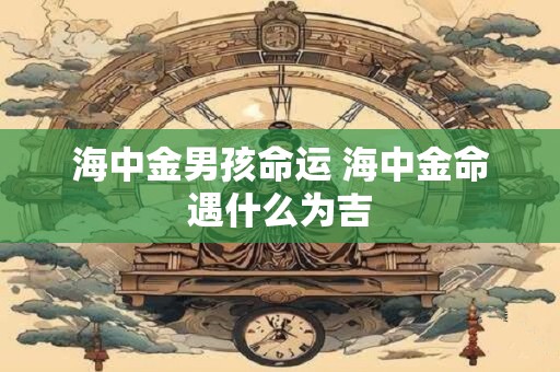 海中金男孩命运 海中金命遇什么为吉