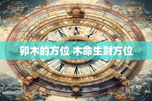 卯木的方位 木命生财方位
