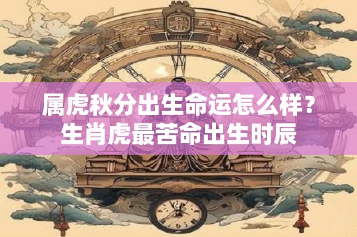 属虎秋分出生命运怎么样？生肖虎最苦命出生时辰